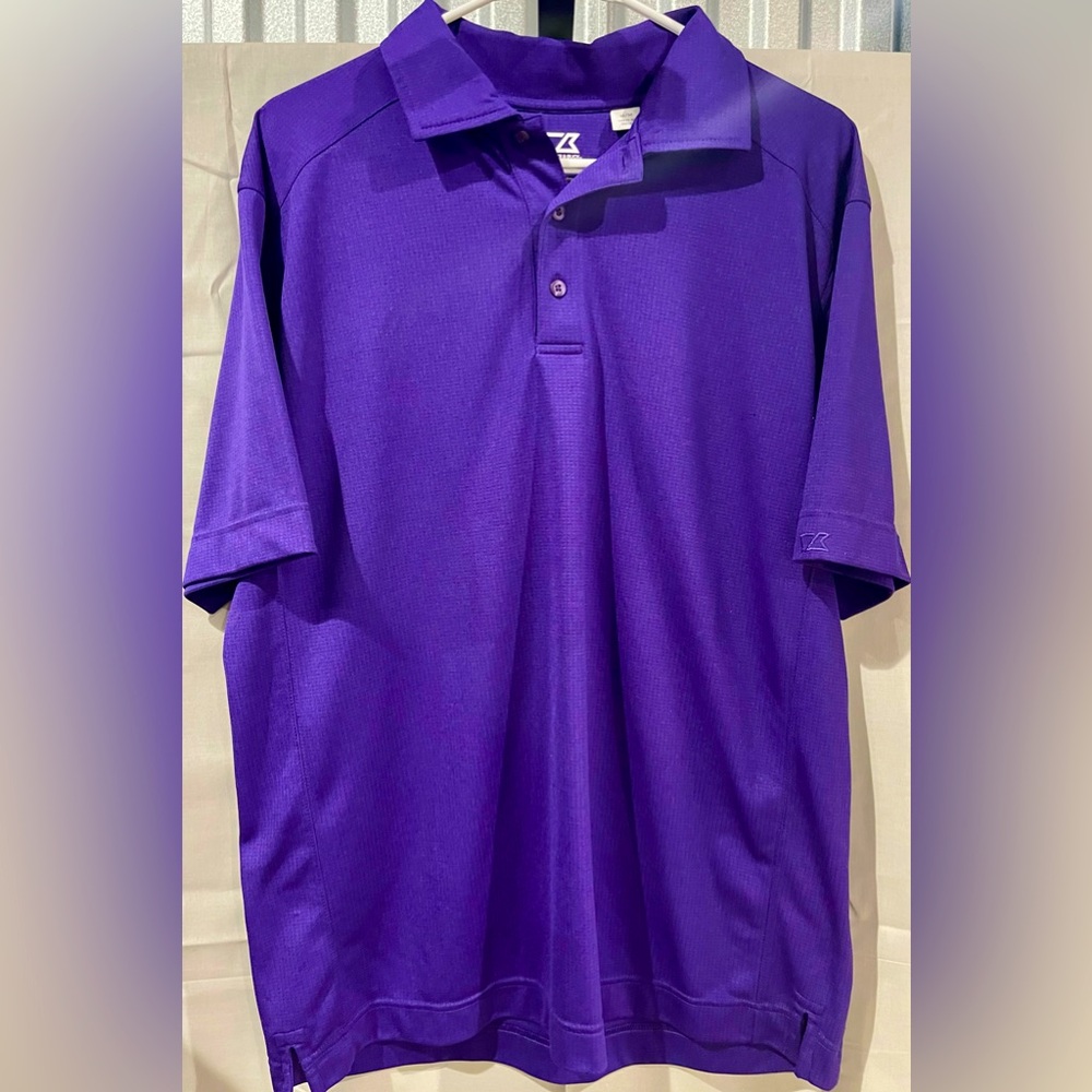 Men’s Cutter & Buck “CB Drytec” Purple Golf Polo Shirt